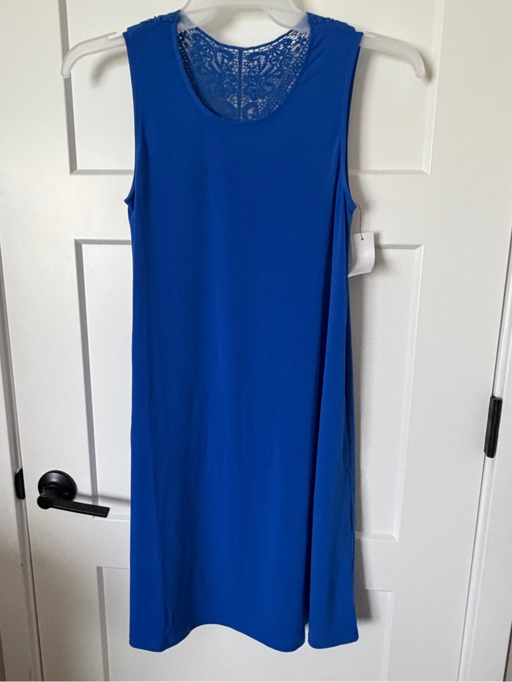 Kohl's Royal Blue Sleeveless Lace-Back Shift Dress